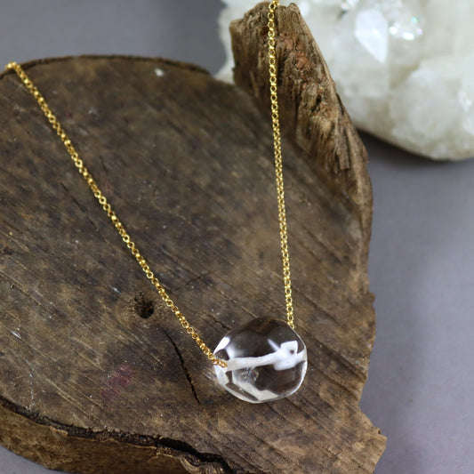 Rock Crystal Quartz Necklace - Karen Morrison Jewellery