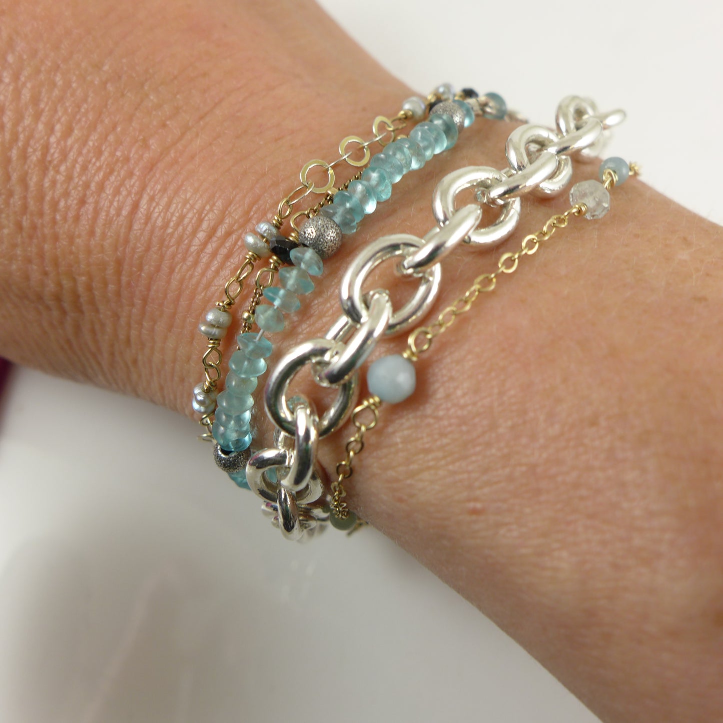 silver chain bracelet