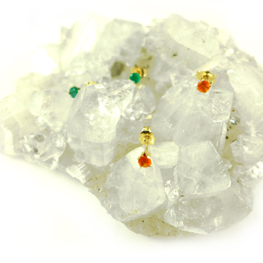 Carnelian Stud Earrings - Karen Morrison Jewellery