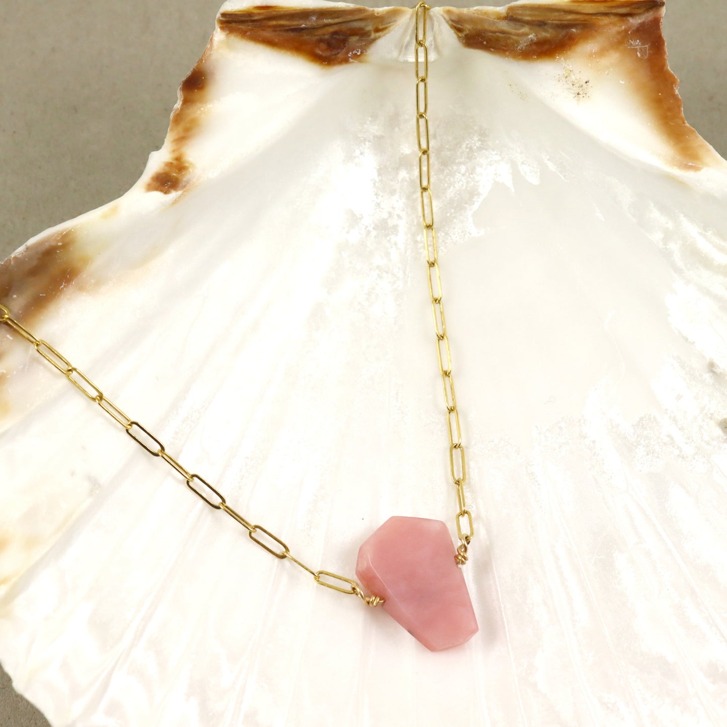 Pink Opal Necklace