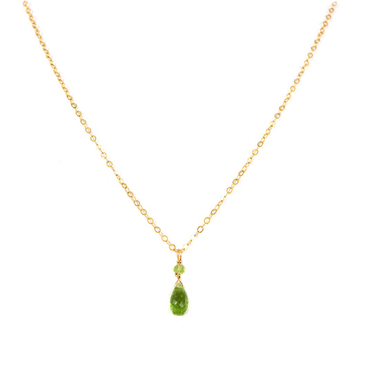 Peridot Gold Necklace - karen-morrison-jewellery