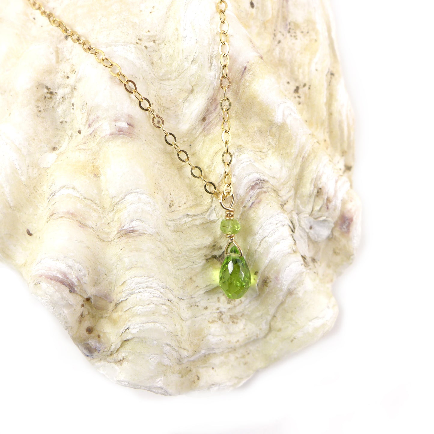 Peridot Gold Necklace - karen-morrison-jewellery