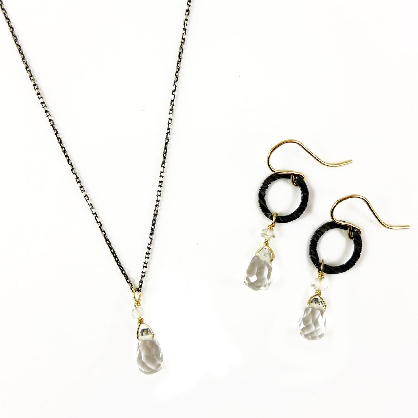 Rock Crystal Earrings - karen-morrison-jewellery