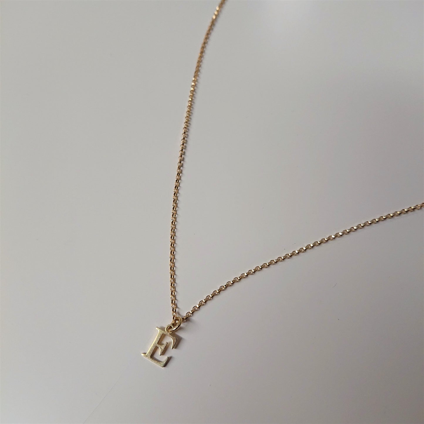 Gold Initial Necklace - Karen Morrison Jewellery