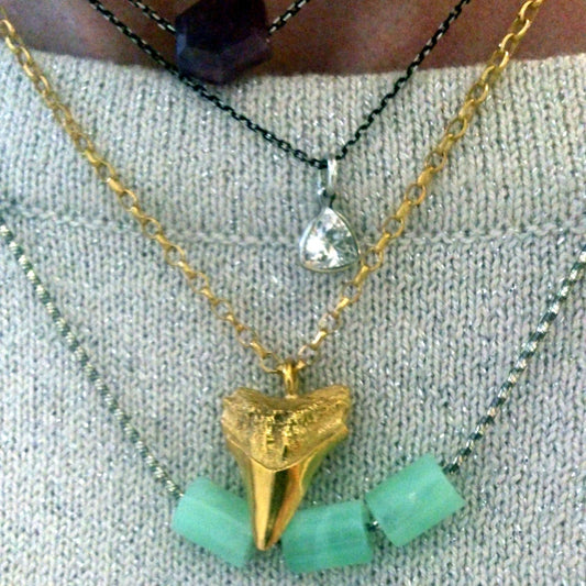 Sharks tooth necklace - karen-morrison-jewellery