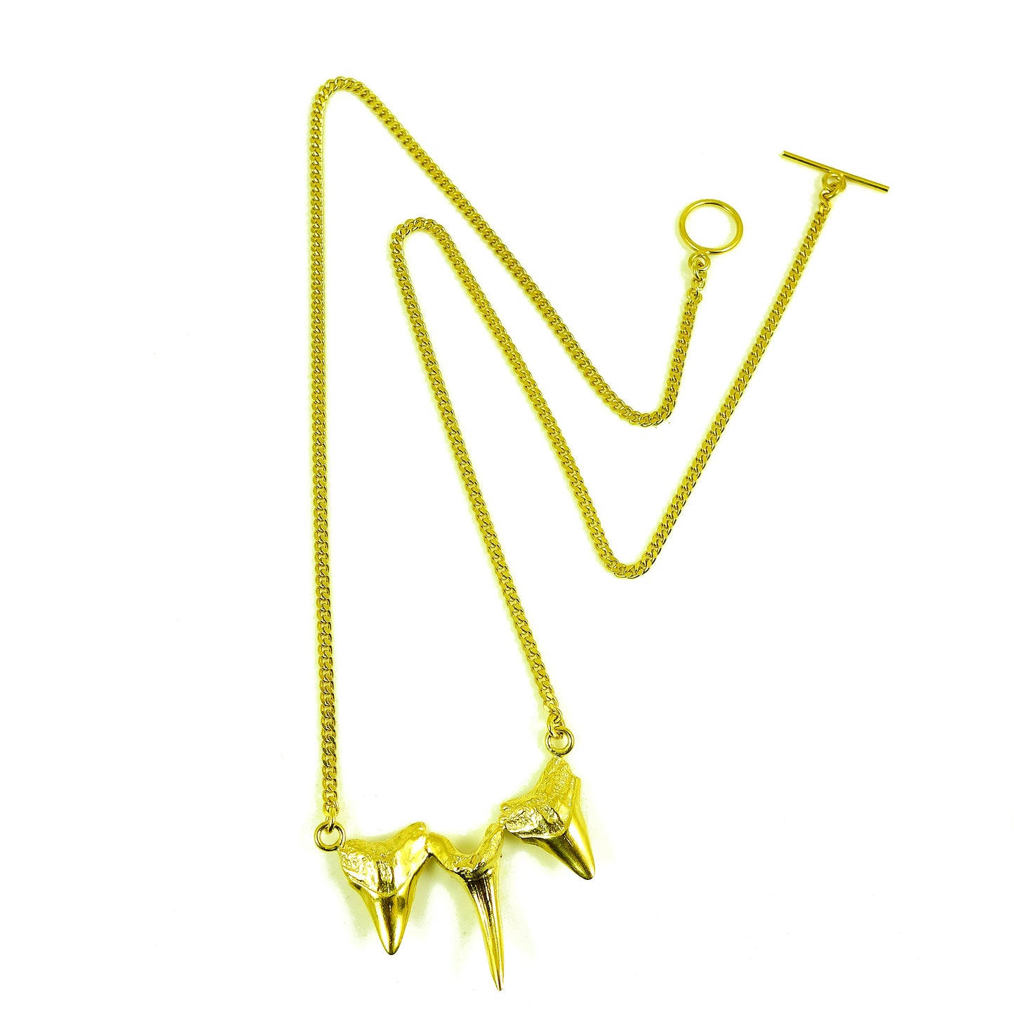 Sharks triple tooth necklace - karen-morrison-jewellery