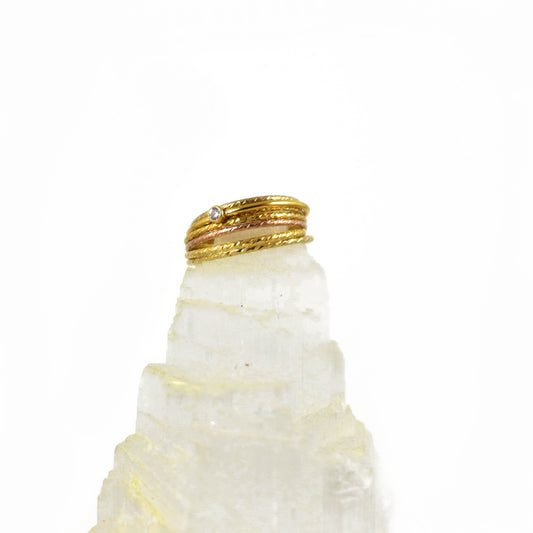 Gold Filled Sparkly Ring - Karen Morrison Jewellery
