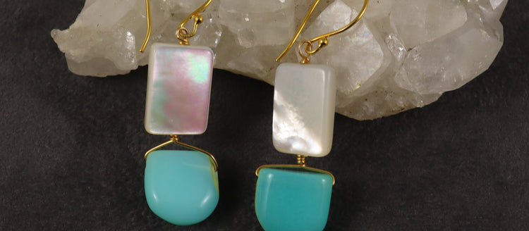 gemstone earrings