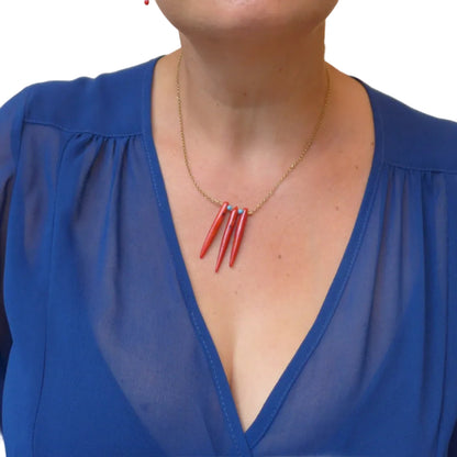 coral necklace