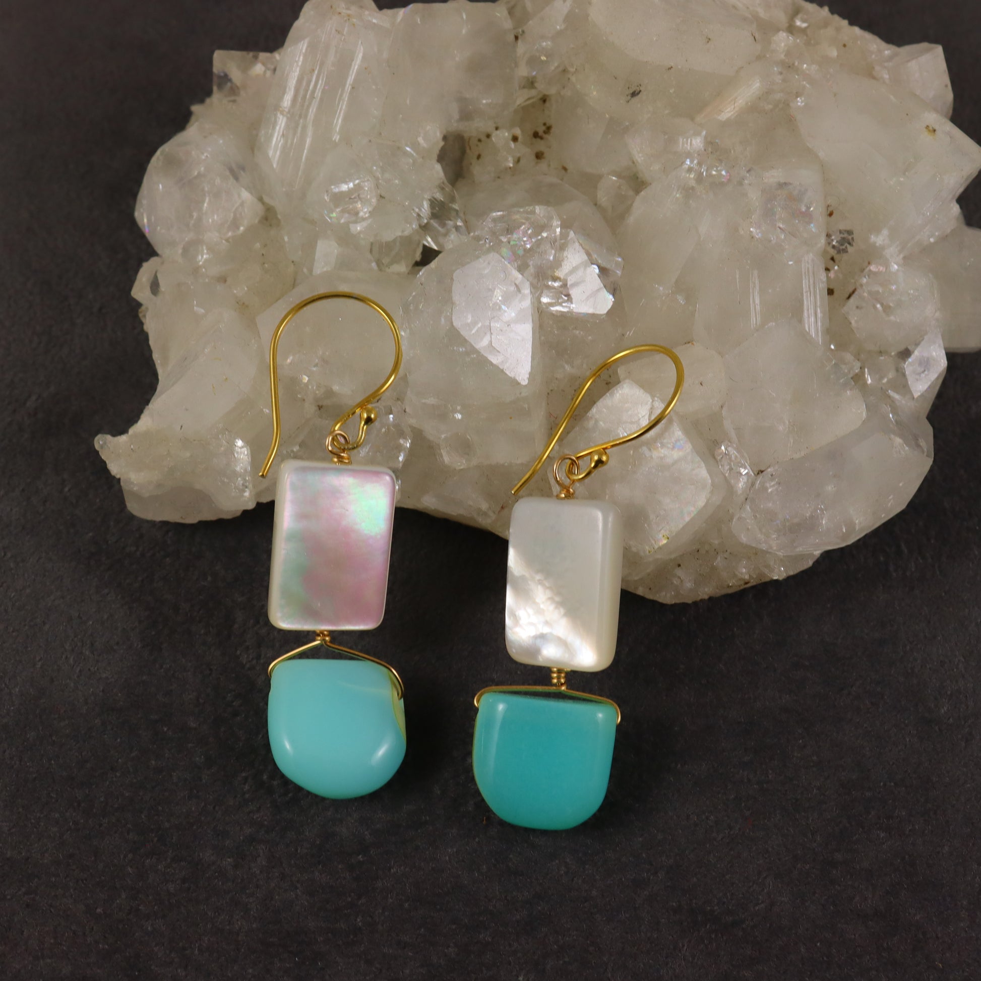 Opal 70th Birthday Earrings Opal Pearl Earrings
