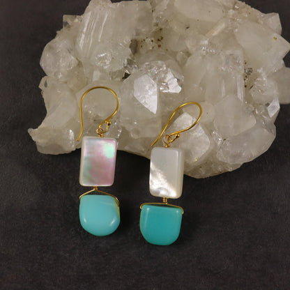 Opal & Pearl Earrings
