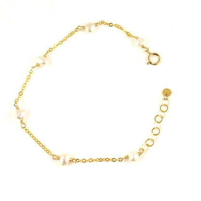 Gold & White Pearl
