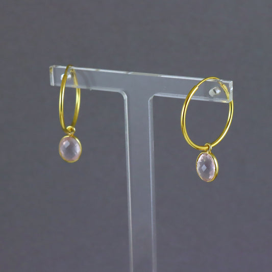 Rose Quartz Earrings - Karen Morrison Jewellery