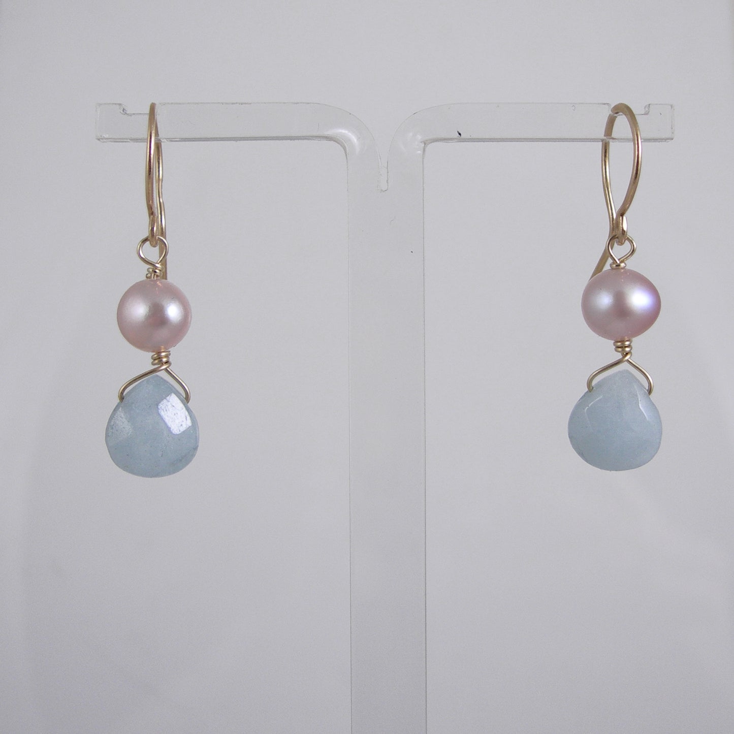 Aquamarine 9ct Gold Earrings - Karen Morrison Jewellery