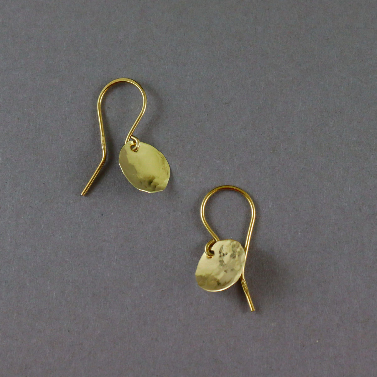 9ct yellow Gold Disc Earrings - Karen Morrison Jewellery