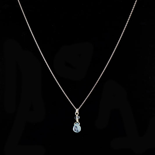 Aquamarine 9ct Gold Necklace