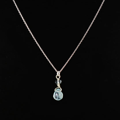 Aquamarine 9ct Gold Necklace
