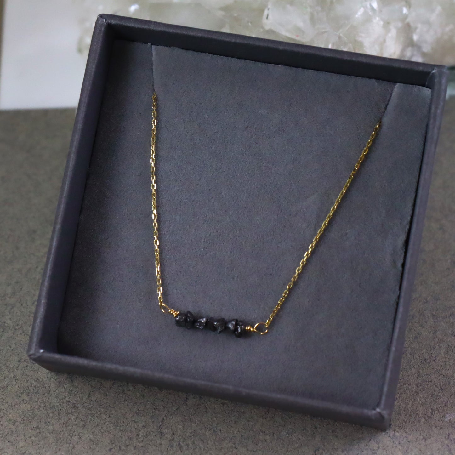 9ct Gold & Diamond Necklace - Karen Morrison Jewellery