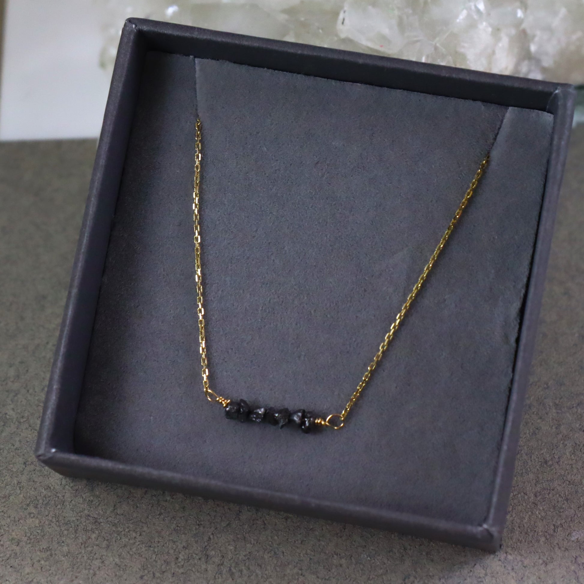 9ct Gold & Diamond Necklace - Karen Morrison Jewellery
