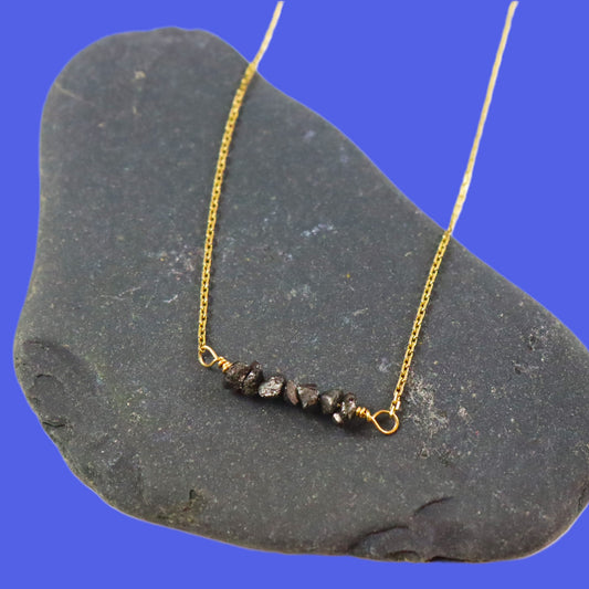 9ct Gold & Diamond Necklace - Karen Morrison Jewellery