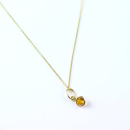 9ct Gemstone Pendant Necklace