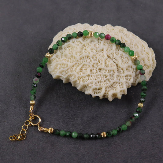 Ruby Zoisite Gemstone Bracelet