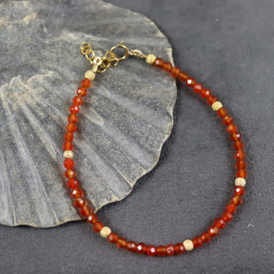 Carnelian Gemstone Bracelet