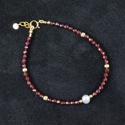 Garnet Gemstone Bracelet