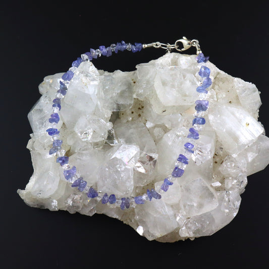 Herkimer Diamond & Tanzanite Bracelet