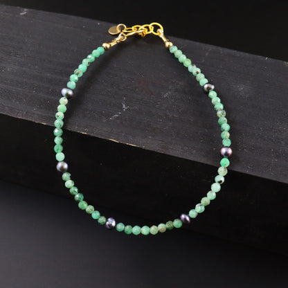 Emerald & Pearl Bracelet