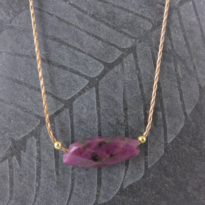 Ruby Gemstone Necklace - Karen Morrison Jewellery