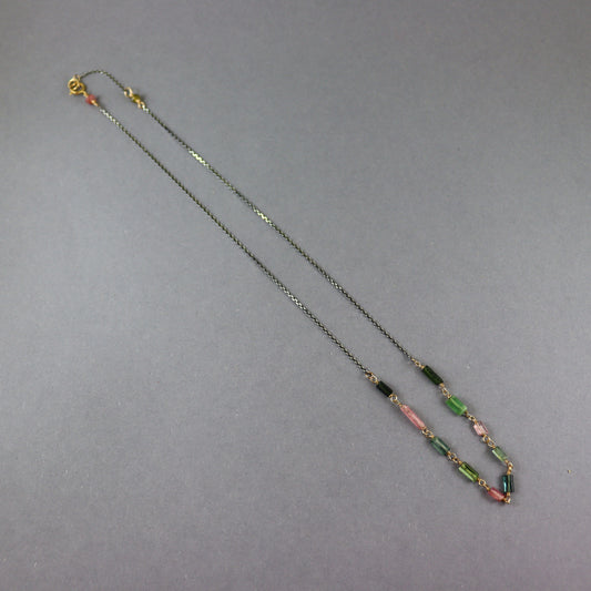 Tourmaline Tube Necklace - Karen Morrison Jewellery