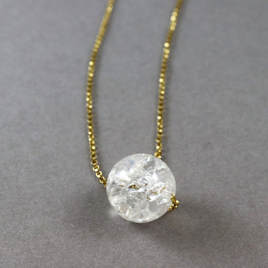 Rock Crystal Moon Amulet