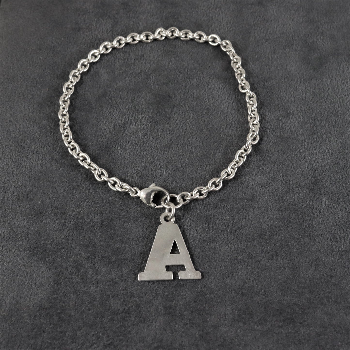 Initial Sterling Silver Bracelet