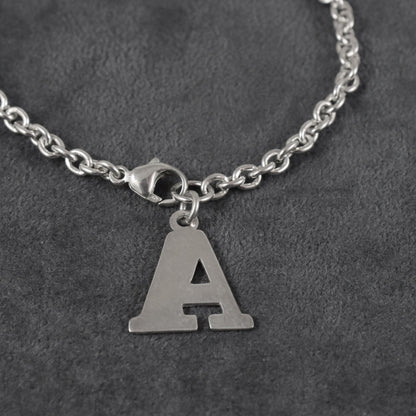 Initial Sterling Silver Bracelet