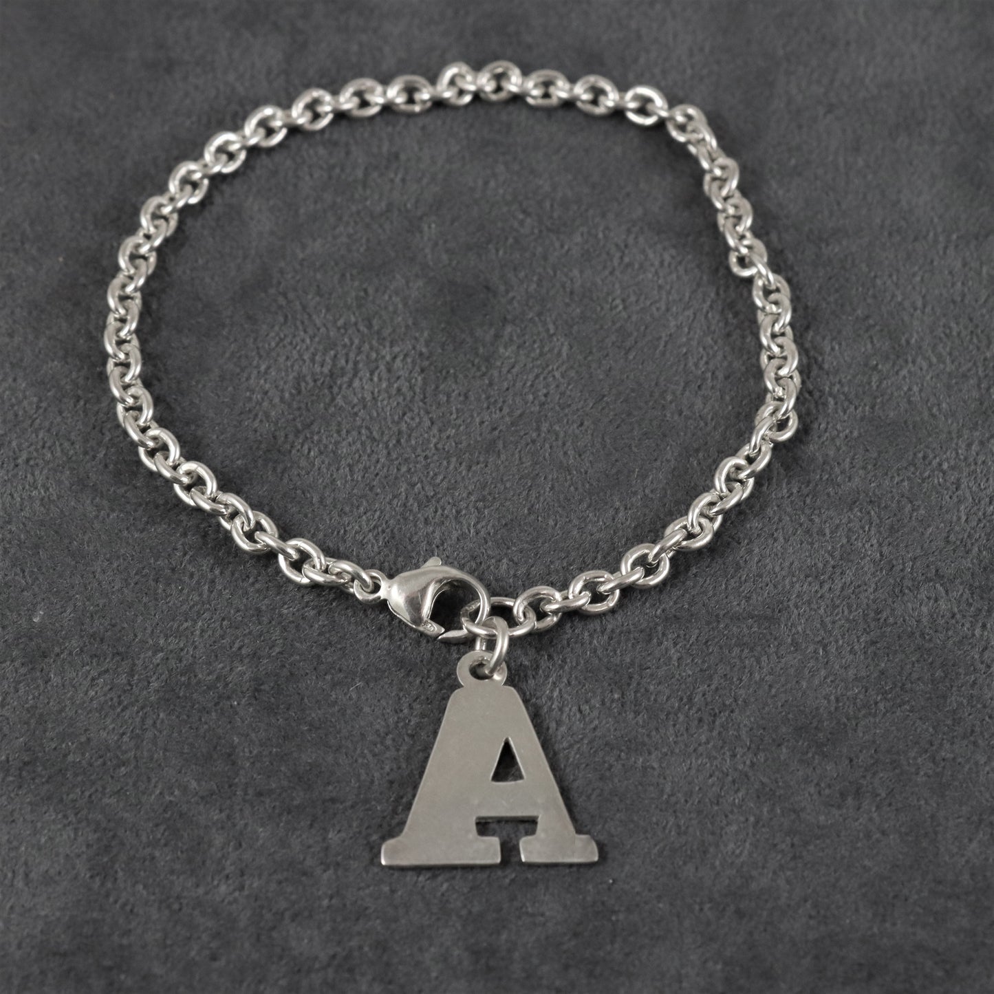 Initial Sterling Silver Bracelet