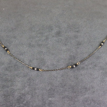 Black Spinel & Labradorite Necklace