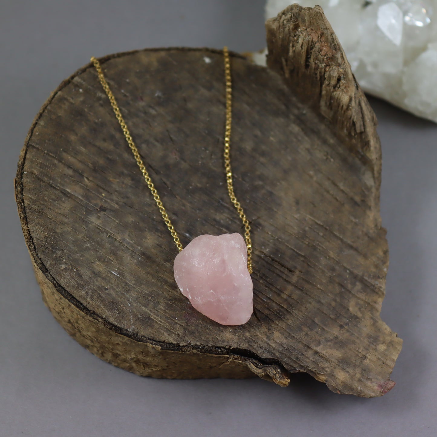 Rose Quartz Gemstone Necklace