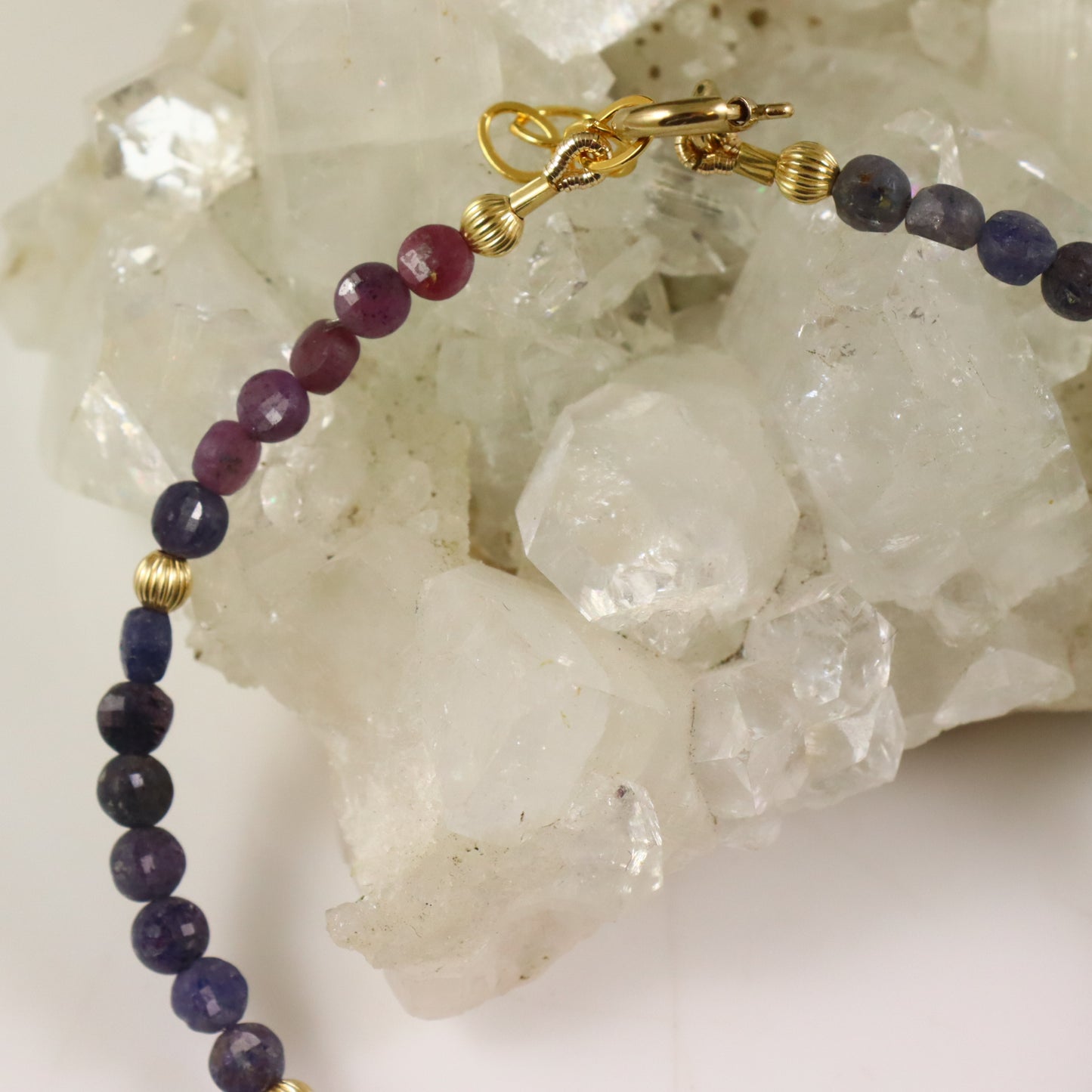 Sapphire & Ruby Gemstone Bracelet