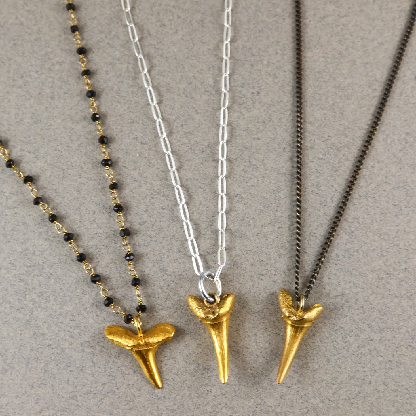 Gold Shark Tooth Necklace