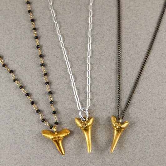 Gold Shark Tooth Necklace