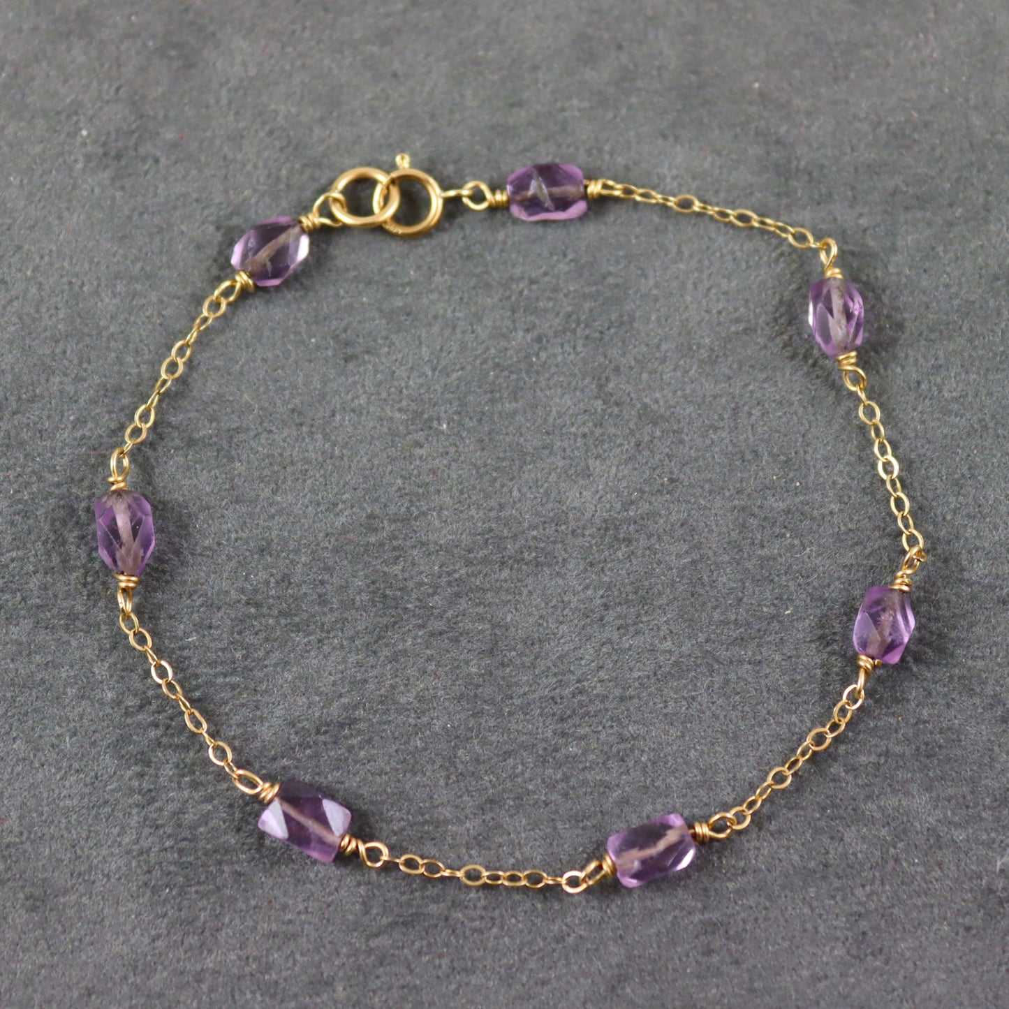 Amethyst Gemstone Bracelet