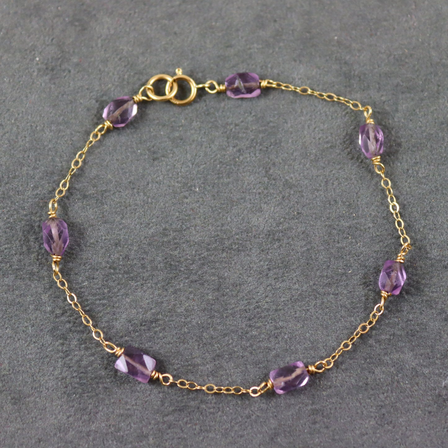 Amethyst Gemstone Bracelet