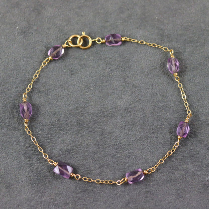 Amethyst Gemstone Bracelet