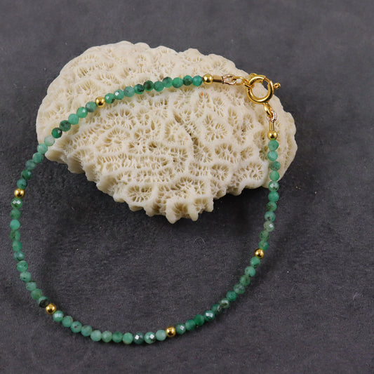 Emerald Gemstone Bracelet