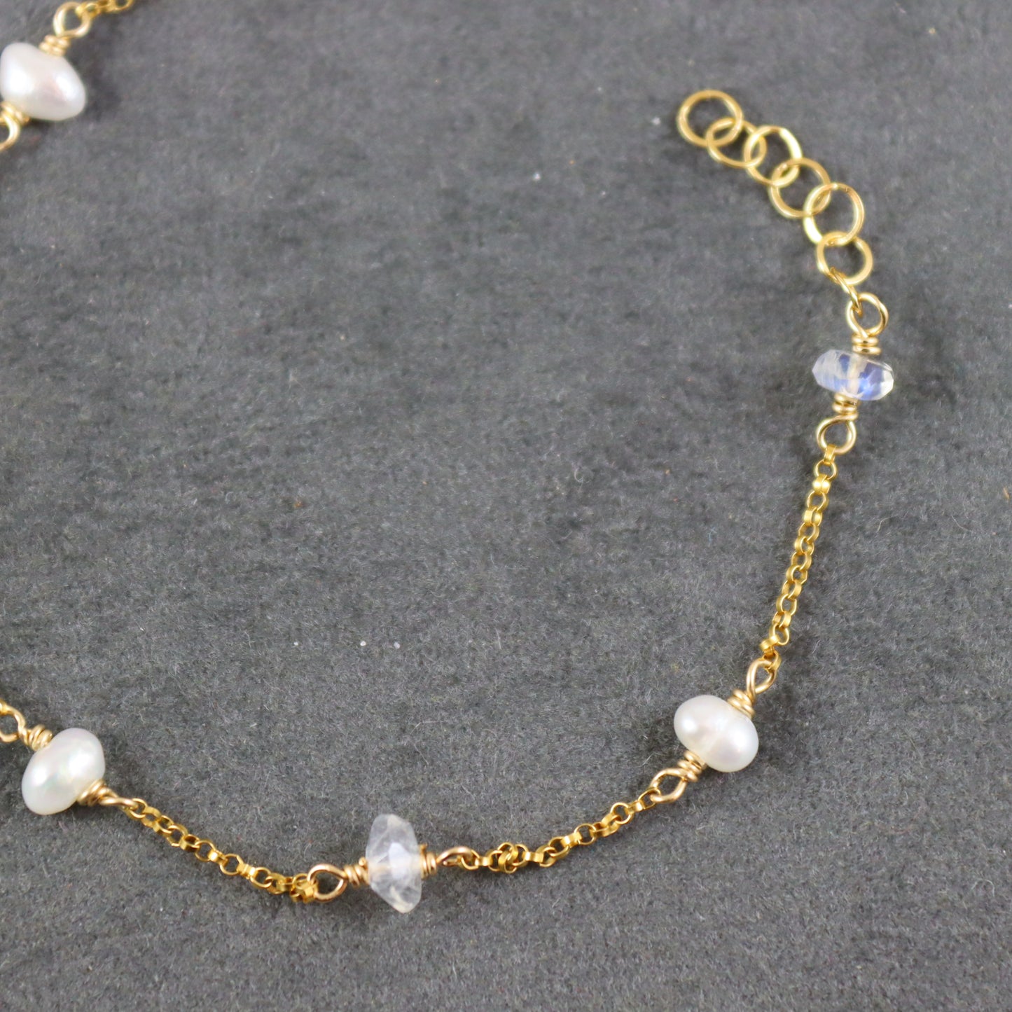 Pearl and Moonstone Bracelet