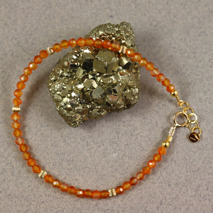 Carnelian Gemstone Bracelet