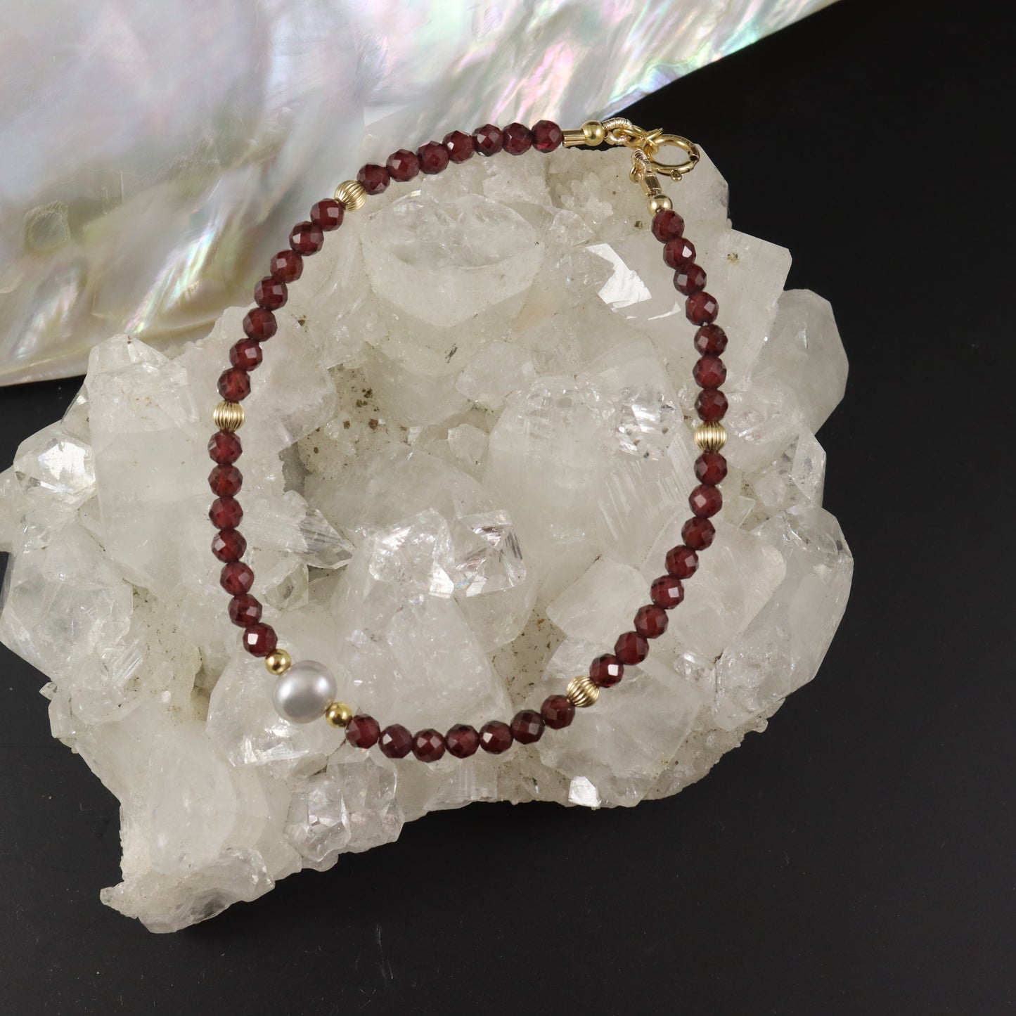 Garnet Gemstone Bracelet