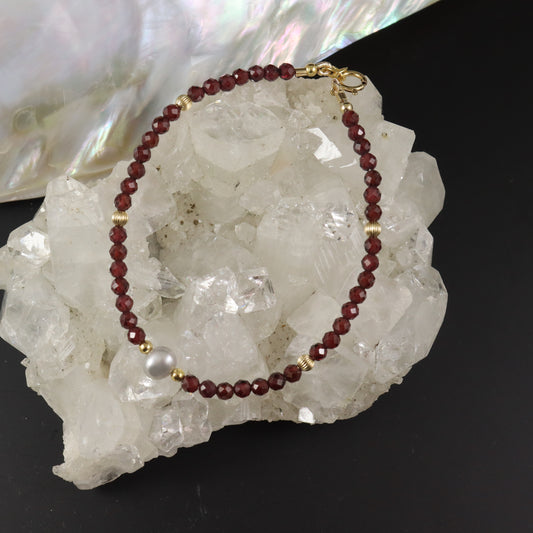 Garnet Gemstone Bracelet