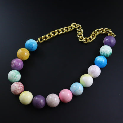 Multi Pastel gemstone necklace - Karen Morrison Jewellery